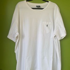 Plain White Polo T-Shirt W/ Pocket